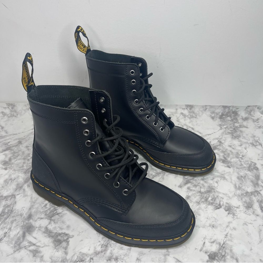 Dr Martens 1460 Guard Panel Leather Lace Up Unisex Boots Mens Size 11 (EU 45).
